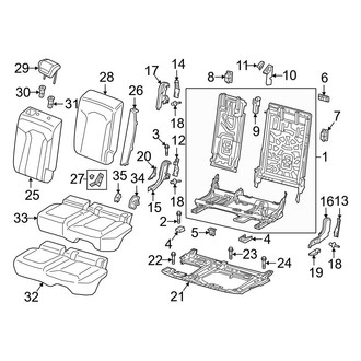 Audi OE - Seats & Tracks - Rear Seat Components (60% Side)