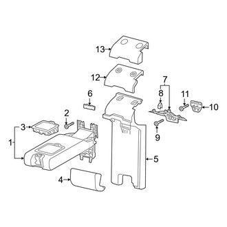 Audi OE - Seats & Tracks - Rear Seat Components (Armrest)