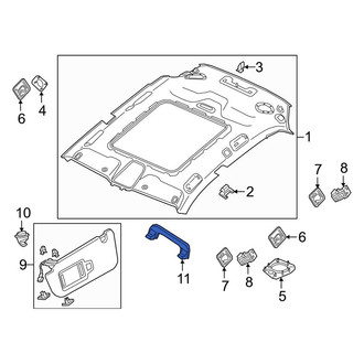 Audi OE - Rear Left Interior Grab Bar