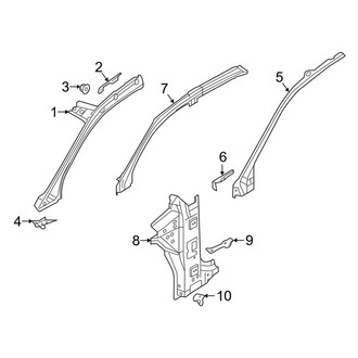 Audi OE - Pillars, Rocker & Floor - Hinge Pillar