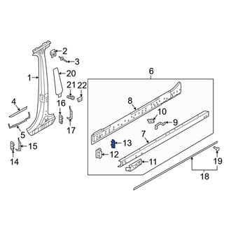 Audi OE - Floor Baffle Plate