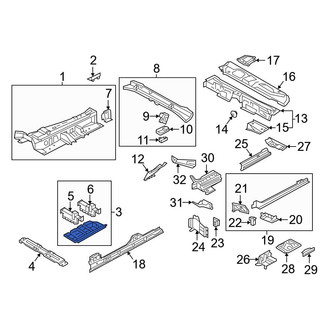 Audi OE - Center Floor Pan