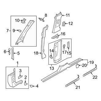 Audi OE - Pillars, Rocker & Floor - Interior Trim