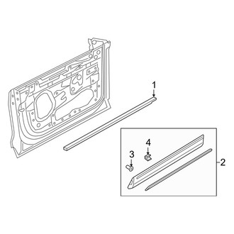 Audi OE - Front Door - Exterior Trim (Premium / Premium Plus / Prestige)