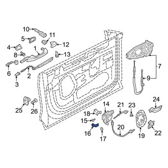Audi OE - Door Latch Gasket