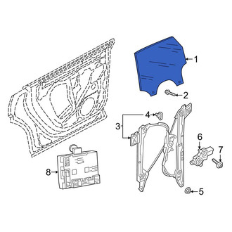 Audi OE - Front Left Door Glass