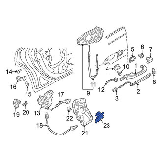 Audi OE - Rear Right Door Lock Actuator Motor