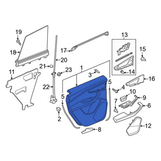 Audi OE - Rear Left Inner Door Interior Trim Panel