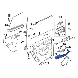 Audi OE - Rear Left Door Armrest