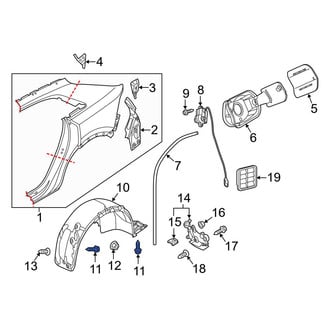 Audi OE - Bumper Cover Bolt
