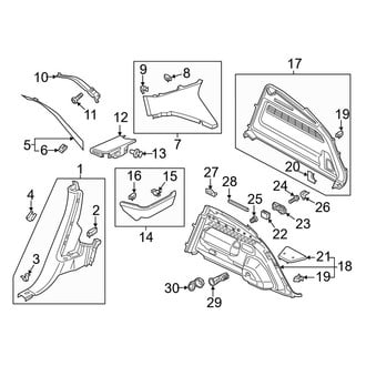 Audi OE - Quarter Panel - Interior Trim