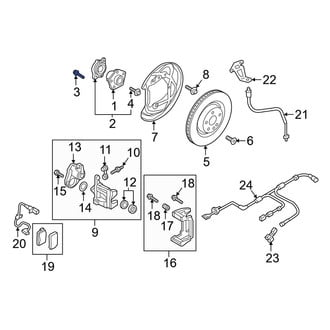 Audi OE - Wheel Bearing Bolt