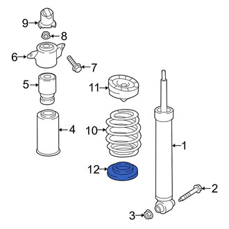 Audi OE - Rear Lower Coil Spring Insulator
