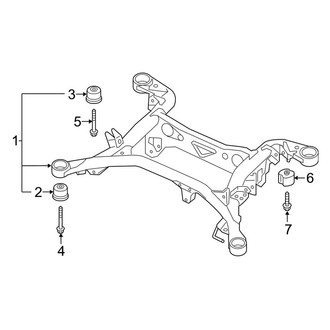 Audi OE - Rear Suspension - Suspension Mounting