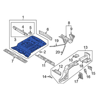Audi OE - Rear Floor Pan