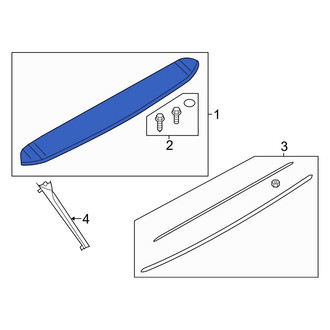 Audi OE - Rear Right Upper Spoiler