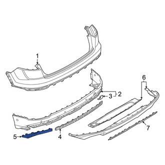 Audi OE - Rear Left Bumper Trim