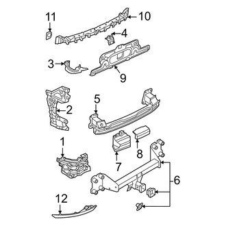 Audi OE - Rear Bumper - Bumper & Components (Bumper Code: 2K3, 2K7, Mount Components), (Premium Plus / Prestige)