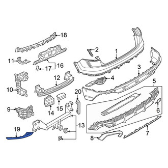 Audi OE - Rear Center Reflector Panel