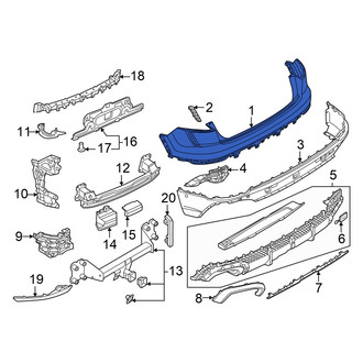 Audi OE - Rear Upper Bumper Cover