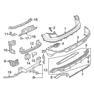 Audi OE - Rear Bumper - Bumper & Components (Base)