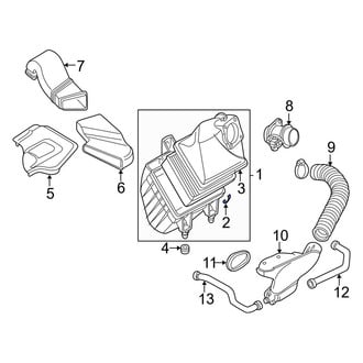 Audi OE - Air Filter Housing Lid Clip