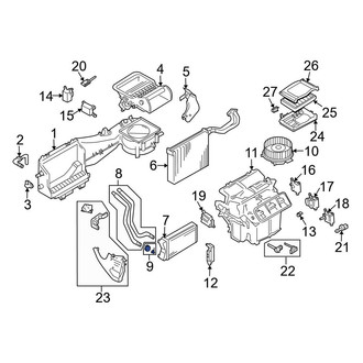 Audi OE - HVAC Heater Hose Outlet Tube Seal Kit
