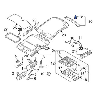Audi OE - Trunk Trim Panel Clip