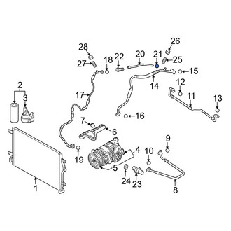 Audi OE - A/C Refrigerant Line O-Ring