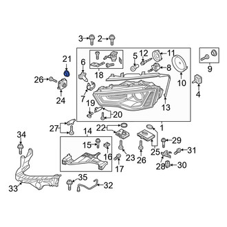 Audi OE - Headlight Bulb Cap