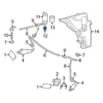 Audi OE - Washer Fluid Reservoir Mounting Grommet