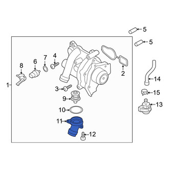Audi OE - Engine Coolant Thermostat Housing