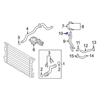 Audi OE - Engine Coolant Pipe O-Ring