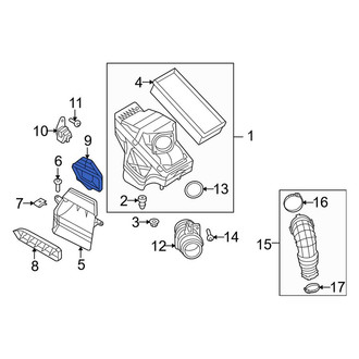 Audi OE - Engine Air Intake Hose Adapter