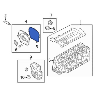 Audi OE - Engine Timing Cover Gasket