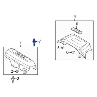 Audi OE - Rear Engine Cover Stud