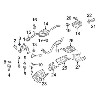 Audi OE - Catalytic Converter Nut