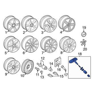 Audi OE - Tire Pressure Monitoring System (TPMS) Sensor