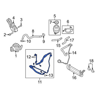 Audi OE - Power Steering Pressure Hose
