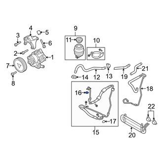 Audi OE - Lower Power Steering Hose O-Ring