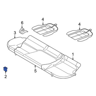 Audi OE - Seat Cushion Foam Grommet