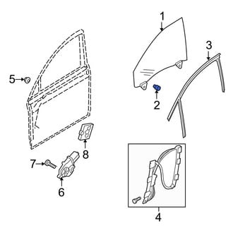 Audi OE - Door Glass Guide Pin