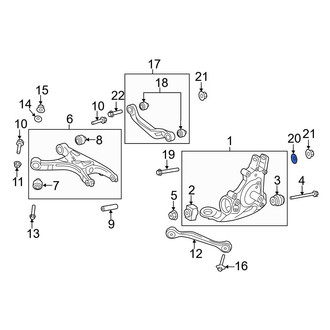 Audi OE - Rear Upper Suspension Control Arm Washer