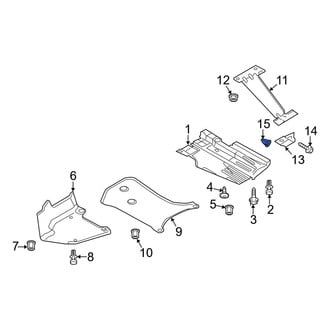 Audi OE - Mud Flap Nut