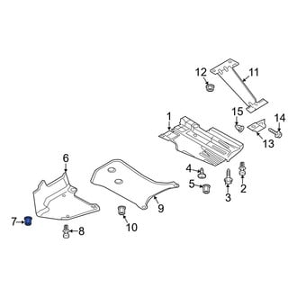 Audi OE - Floor Pan Splash Shield Nut
