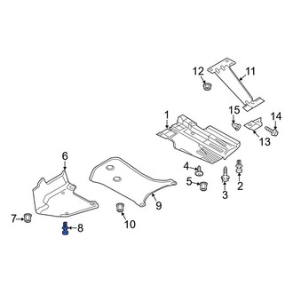 Audi OE - Rocker Panel Molding Rivet