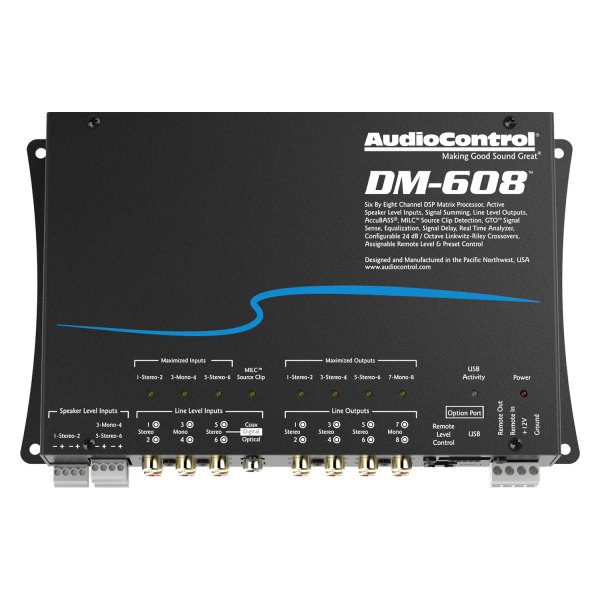 Audio Control® - DM-608 Premium Matrix DSP Processor