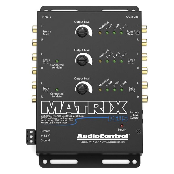 Audio Control® - Matrix Plus 6-Channel Line Driver