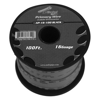 Audiopipe® - 16 AWG Single 100' Stranded TWP Primary Wire