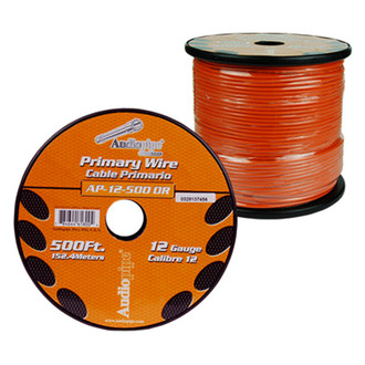 Audiopipe® - 12 AWG Single 500' Stranded TWP Primary Wire